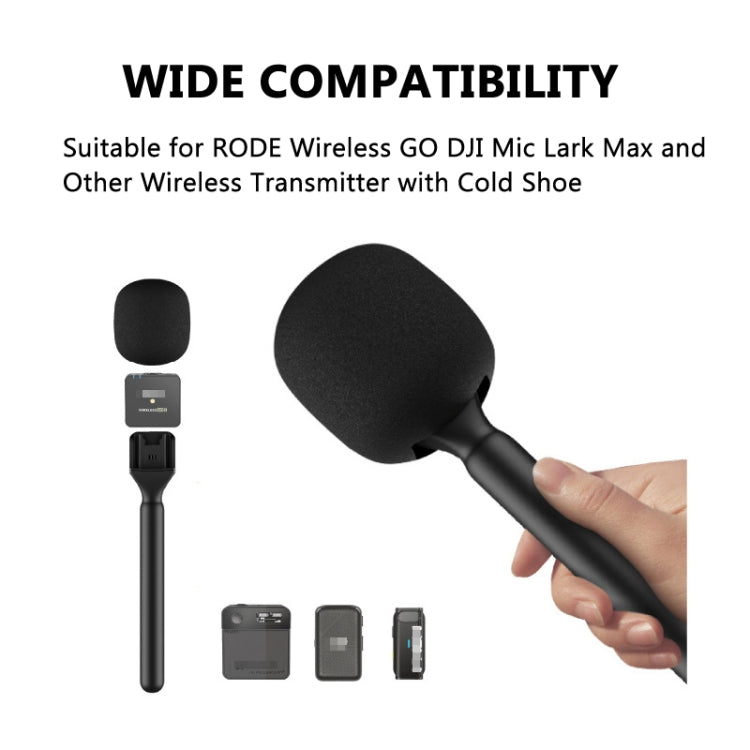 Microphone Interview Handle For DJI Mic / Moma / Rode Wireless Go / Relacart(Black) - Microphone by PMC Jewellery | Online Shopping South Africa | PMC Jewellery