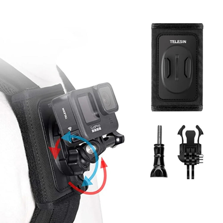 TELESIN Backpack Shoulder Strap Bracket Mount for GoPro Hero / Insta360 /  SJCAM / DJI Action Accessories, Spec: Set A - Backpack Clip by TELESIN | Online Shopping South Africa | PMC Jewellery | Buy Now Pay Later Mobicred