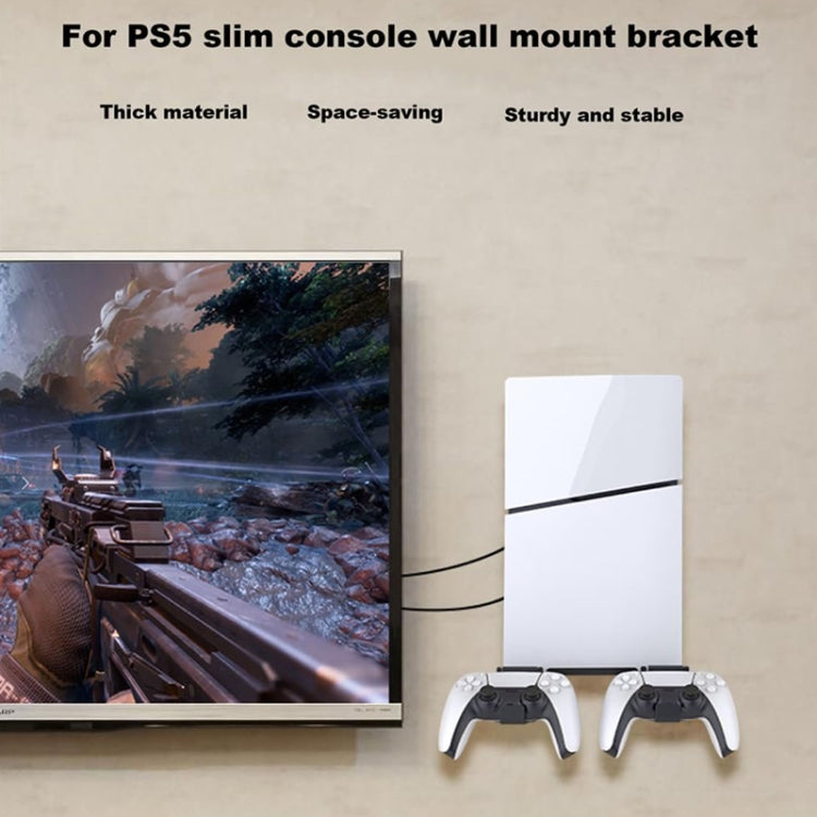 For PS5 Slim Wall-Mounted Storage Rack Host Handle Storage Hanger Accessories - Holder by PMC TechLife | Online Shopping South Africa | PMC TechLife