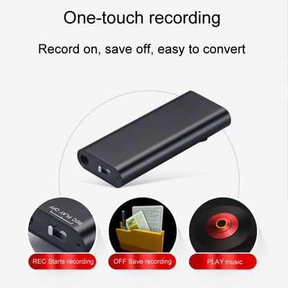 Q25 Intelligent Voice Recorder With Screen HD Noise Canceling Back Clip Voice Reporter, Size: 8GB(Black) - Recording Pen by PMC Jewellery | Online Shopping South Africa | PMC Jewellery | Buy Now Pay Later Mobicred