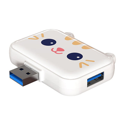 3 In 1 USB Hub For iPad / Phone Docking Station, Port: 3A USB3.0+USB2.0 x 2 White - USB 3.0 HUB by PMC Jewellery | Online Shopping South Africa | PMC Jewellery | Buy Now Pay Later Mobicred