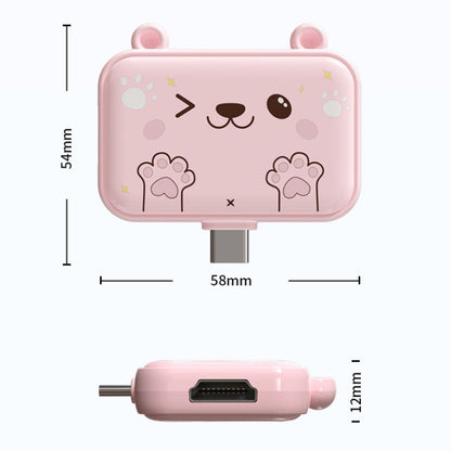 3 In 1 USB Hub For iPad / Phone Docking Station, Port: 3A USB3.0+USB2.0 x 2 Pink - USB 3.0 HUB by PMC Jewellery | Online Shopping South Africa | PMC Jewellery | Buy Now Pay Later Mobicred