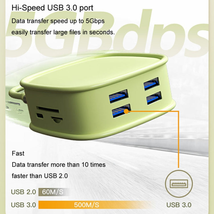 BS10H 10 In 1 Type-C Docking Station Multifunction USB Hub 100Gb Ethernet Port(Blue) - USB HUB by PMC Jewellery | Online Shopping South Africa | PMC Jewellery | Buy Now Pay Later Mobicred