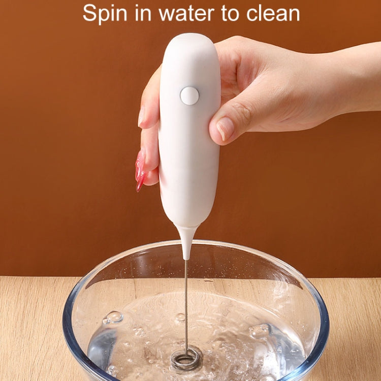 Cordless Handheld Milk And Coffee Frother Household Small Baking Mixing Tool(White) - free shipping - PMC TechLife - Order now!
