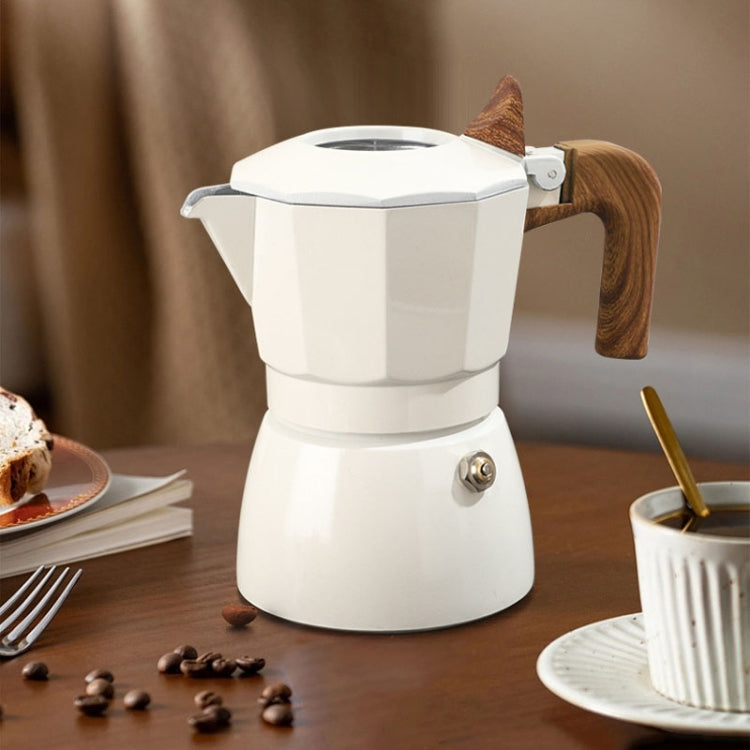 100ml Dual Valve Mocha Pot Espresso Machine Outdoor Coffee Brewing Pot Extraction Tool(White) - free shipping - PMC TechLife - Order now!