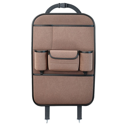 Multifunction Car Seat Back Storage Bag Seat Back Pocket Car Utility Storage Hanging Bag(Brown) - Stowing Tidying by PMC Jewellery | Online Shopping South Africa | PMC Jewellery | Buy Now Pay Later Mobicred