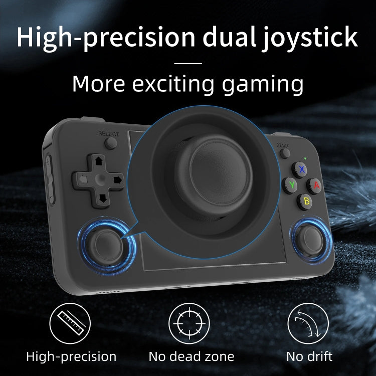 ANBERNIC RG35XX H Handheld Game Console 3.5 Inch IPS Screen Linux System 64GB(Transparent White) - free shipping - PMC TechLife - Order now!