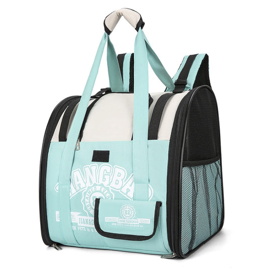 Simple Contrasting Pet Backpack Space Capsule Cat Bag Shoulder Dog Bag(Model 5 Green) - Pet Bags by PMC Jewellery | Online Shopping South Africa | PMC Jewellery | Buy Now Pay Later Mobicred