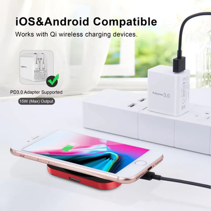 15W 3 In 1 Magnetic Wireless Charger For IWatch Mobile Phone Airpods(Red) - Wireless Charger by PMC Jewellery | Online Shopping South Africa | PMC Jewellery