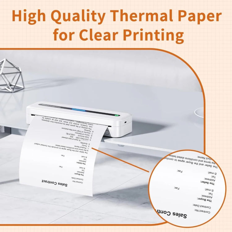 Phomemo 3rolls /Box 80mm Writing Quick-Drying Thermal Paper 10-Year Long-Lasting For M832 / M833 / M834 / M835 Printer - Printer Accessories by PMC TechLife | Online Shopping South Africa | PMC TechLife | Buy Now Pay Later Mobicred