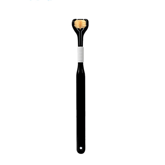 YALINA Three Sided Toothbrush Soft Hair 360 Degree V Shaped Toothbrush 418 Adult Black - Toothbrushes by YALINA | Online Shopping South Africa | PMC Jewellery