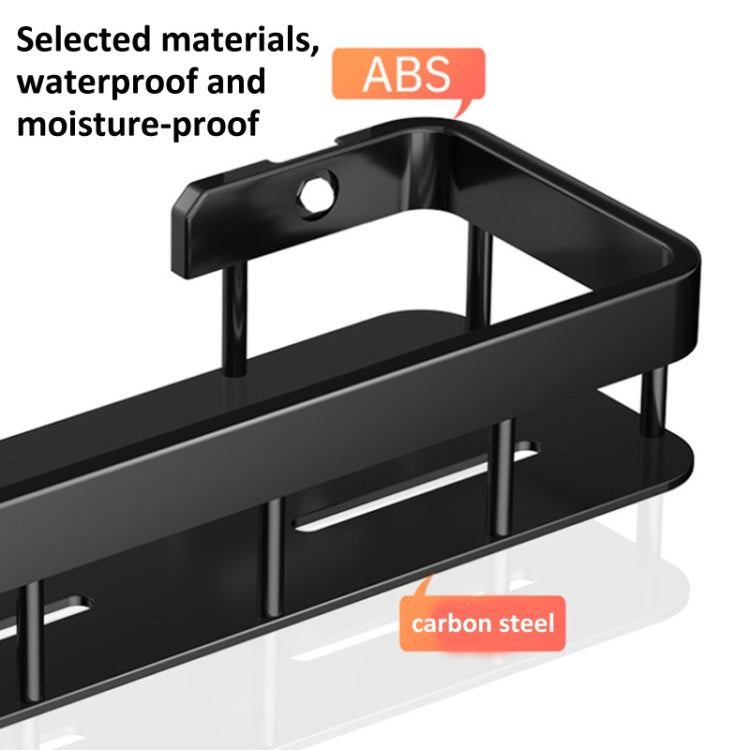 Wall-mounted Kitchen and Bathroom Storage Rack with 4 Hooks, Spec: Shelf + Pole+Cup - Shelf by PMC TechLife | Online Shopping South Africa | PMC TechLife