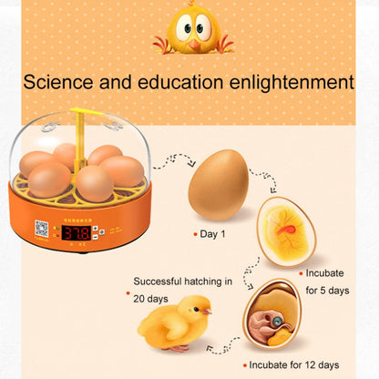 6-Eggs Small Household Experimental Children Smart Chicken Incubators, Spec: Automatic UK Plug - Incubators by PMC Jewellery | Online Shopping South Africa | PMC Jewellery