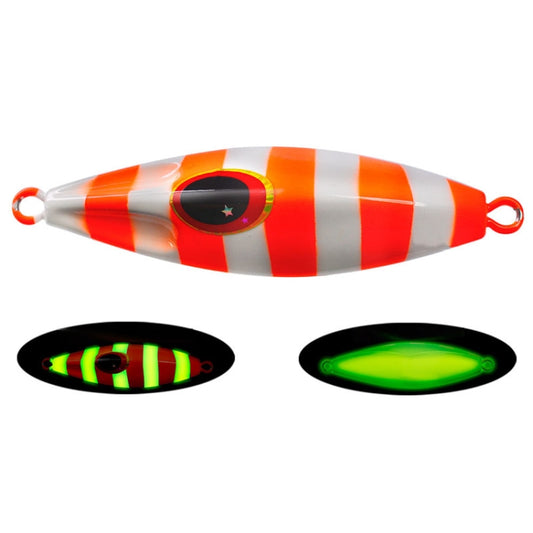 PROBEROS LF124 Deep Sea Iron Plate Lead Fish Fishing Lure Slow Sinking Rocking Luminous Boat Fishing Bait, Size: 80g(Color A) - Fishing Lures by PROBEROS | Online Shopping South Africa | PMC Jewellery | Buy Now Pay Later Mobicred