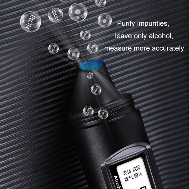 High-Precision Portable Air Blowing Rechargeable Alcohol Tester(English Version) - Breath Alcohol Tester by PMC Jewellery | Online Shopping South Africa | PMC Jewellery