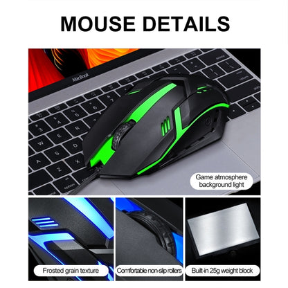 T-WOLF TF270 Colorful Light Effect Retro Gaming Wired Keyboard And Mouse Set(Set) - Wired Keyboard by T-WOLF | Online Shopping South Africa | PMC Jewellery | Buy Now Pay Later Mobicred