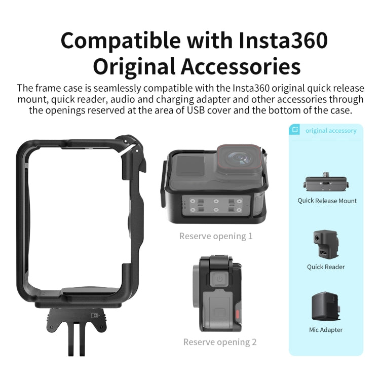 For Insta360 Ace / Ace Pro aMagisn Rabbit Cage Border Sports Camera Accessories - Mount & Holder by aMagisn | Online Shopping South Africa | PMC Jewellery | Buy Now Pay Later Mobicred