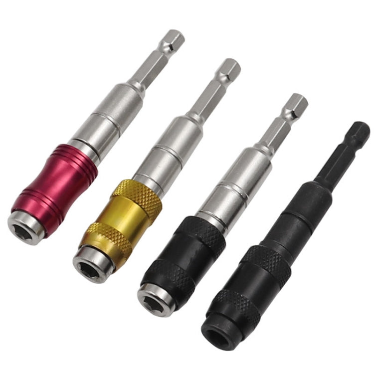 Hexagonal Shank Quick Release Self-Locking Joint Extension Rod Electric Drill Driver Extension Quick Conversion Bits(Silver+Red) - Screwdriver Tools by PMC TechLife | Online Shopping South Africa | PMC TechLife
