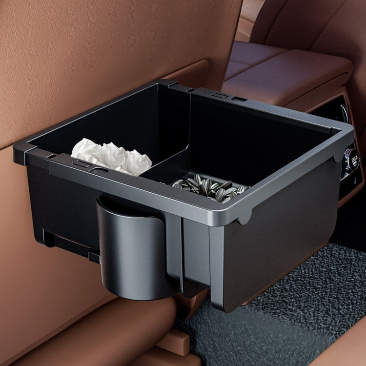 Car Seat Armrest Storage Box Adjustable Tissue Box(Black+Cover Plate) - Stowing Tidying by PMC Jewellery | Online Shopping South Africa | PMC Jewellery | Buy Now Pay Later Mobicred