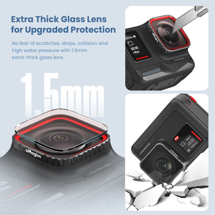 For Insta360 Ace Pro UV aMagisn Waterproof Filter Protective Goggles Sports Camera Accessories - Len Accessories by aMagisn | Online Shopping South Africa | PMC Jewellery