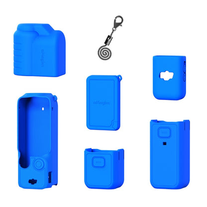 For DJI Osmo Pocket 3 AMagisn Silicone Protection Case Movement Camera Accessories, Style: 7 In 1 Blue - Case & Bags by aMagisn | Online Shopping South Africa | PMC Jewellery | Buy Now Pay Later Mobicred
