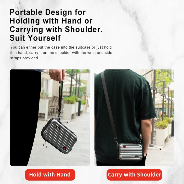 For DJI Osmo Pocket 3 aMagisn Small Organizer Bag Sports Camera Protective Accessories(Pearl White) - Case & Bags by aMagisn | Online Shopping South Africa | PMC Jewellery | Buy Now Pay Later Mobicred