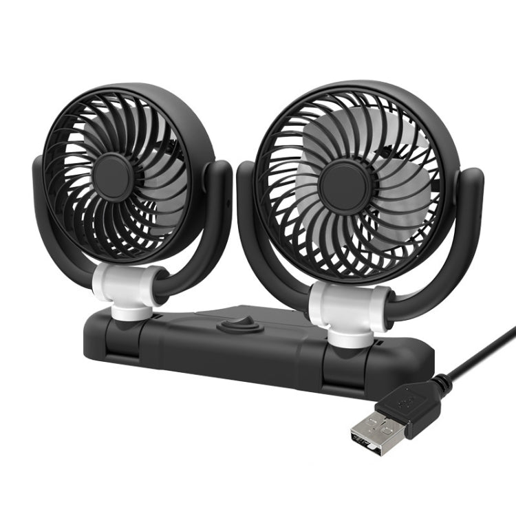 SUITU Car Foldable Cooling Fan Automobile Summer Temperature Reduction Fan, Model: Dual 5V USB Energized - Heating & Fans by SUITU | Online Shopping South Africa | PMC Jewellery | Buy Now Pay Later Mobicred