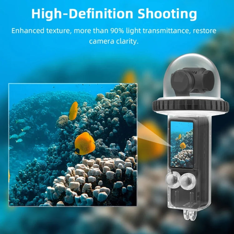 For DJI Osmo Pocket 3 BRDRC 40m Depth Waterproof Case Diving Housing Cover(Black Handle) - free shipping - PMC TechLife - Order now!