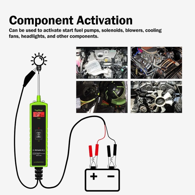 JDiag 6-30V Voltage Detector Automotive Power Circuit Diagnostic Diode(P60) - free shipping - PMC TechLife - Order now!
