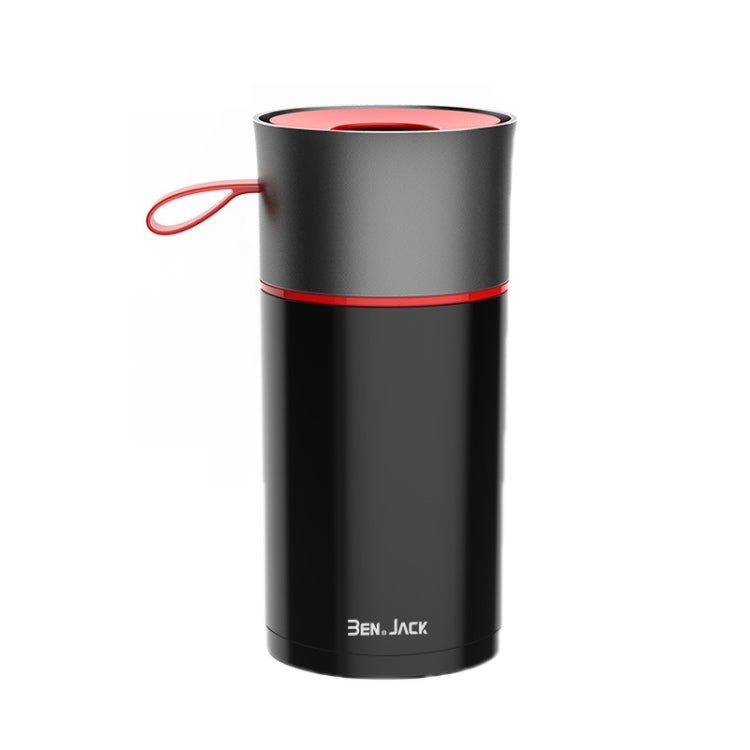 BEN.JACK Cylindrical Car Water Cup Holder Tissue Box(Black Red) - Stowing Tidying by BEN.JACK | Online Shopping South Africa | PMC Jewellery | Buy Now Pay Later Mobicred