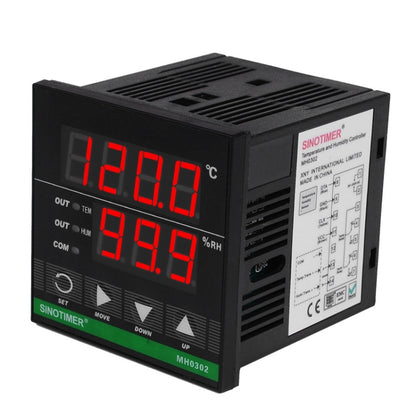 SINOTIMER MH0302 Intelligent High Precision Temperature Humidity Controller Digital Display Temperature and Humidity Meter - Thermostat & Thermometer by SINOTIMER | Online Shopping South Africa | PMC Jewellery | Buy Now Pay Later Mobicred