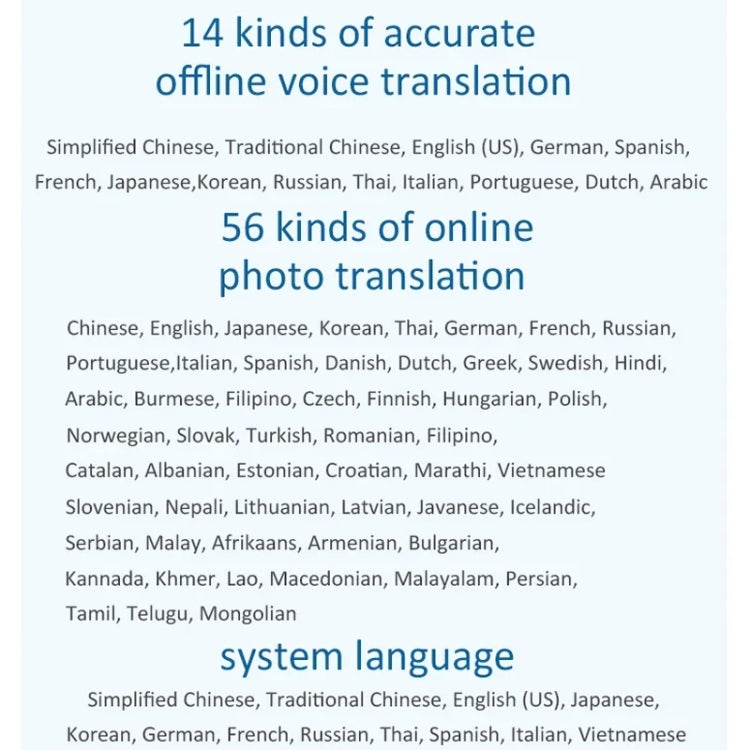 Hishell P40 Smart Translator 135 Languages Voice Intelligent Online Translation Machine Offline Multilanguage Speech Translate(Black) - free shipping - PMC TechLife - Order now!