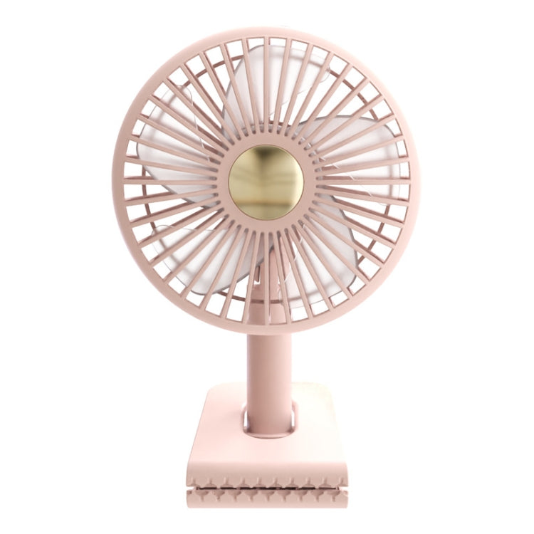 Car Clip-On Rechargeable Electric Oscillating Head Fan With Light(Pink) - Heating & Fans by PMC TechLife | Online Shopping South Africa | PMC TechLife | Buy Now Pay Later Mobicred
