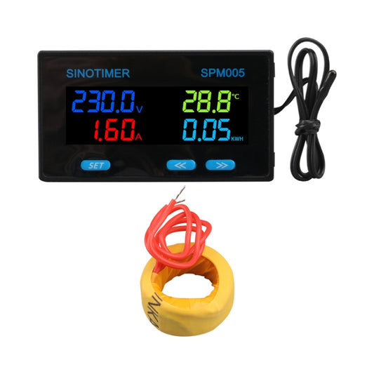 SINOTIMER SPM005 AC Digital Display Voltage Current Power Electricity Multifunctional Monitoring Meter, Specification: 100A - Current & Voltage Tester by SINOTIMER | Online Shopping South Africa | PMC Jewellery | Buy Now Pay Later Mobicred