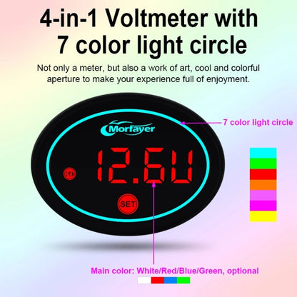 Morfayer Locomotive Multi-function Voltmeter, Red, Specification: Voltmeter Function - Electrical Instruments by Morfayer | Online Shopping South Africa | PMC Jewellery | Buy Now Pay Later Mobicred