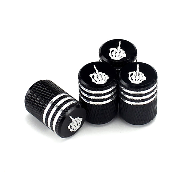 2pcs Auto Tire Laser Skull Valve Cap - Tire Valve Caps by PMC TechLife | Online Shopping South Africa | PMC TechLife | Buy Now Pay Later Mobicred