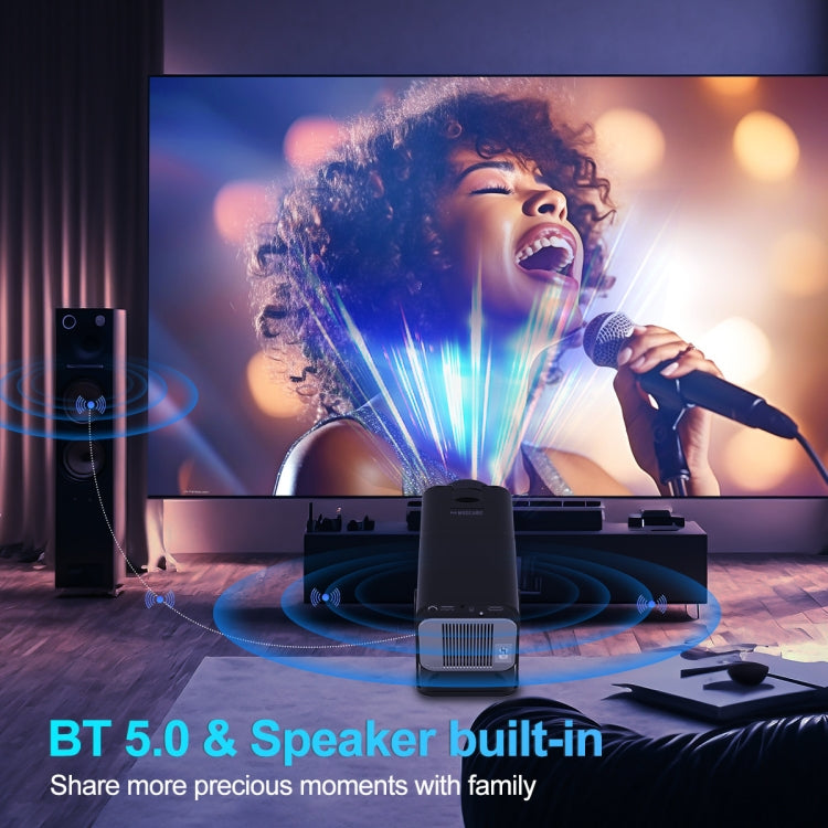 HY320 1080P 390ANSI 4K Android 11 Projector With Wifi 6 Bluetooth 5.0 Support Miracast / Airplay / DLNA UK Plug - LED Projector by PMC TechLife | Online Shopping South Africa | PMC TechLife | Buy Now Pay Later Mobicred