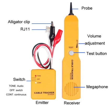 Multifunctional Anti-Interference Network Cable Telephone Line Finder - Lan Cable and Tools by PMC Jewellery | Online Shopping South Africa | PMC Jewellery | Buy Now Pay Later Mobicred