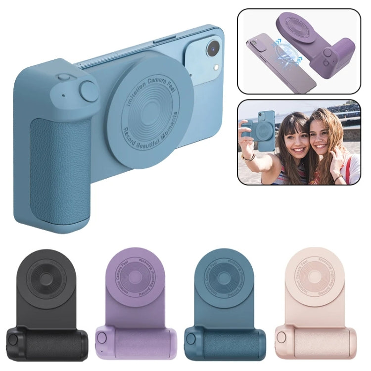 Camera Shape Bluetooth Magnetic Rotating Photo Handle Desktop Stand, Color: Black Basic Model - Phone Remote Control by PMC Jewellery | Online Shopping South Africa | PMC Jewellery