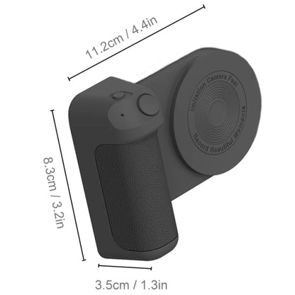 Camera Shape Bluetooth Magnetic Rotating Photo Handle Desktop Stand, Color: Black Basic Model - Phone Remote Control by PMC Jewellery | Online Shopping South Africa | PMC Jewellery