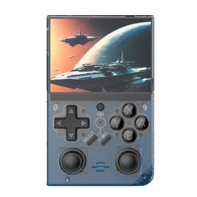 R35PLUS 3.5 Inch Handheld Game Console Built-in 64G 10,000+ Games(Transparent Black) - Pocket Console by PMC Jewellery | Online Shopping South Africa | PMC Jewellery | Buy Now Pay Later Mobicred