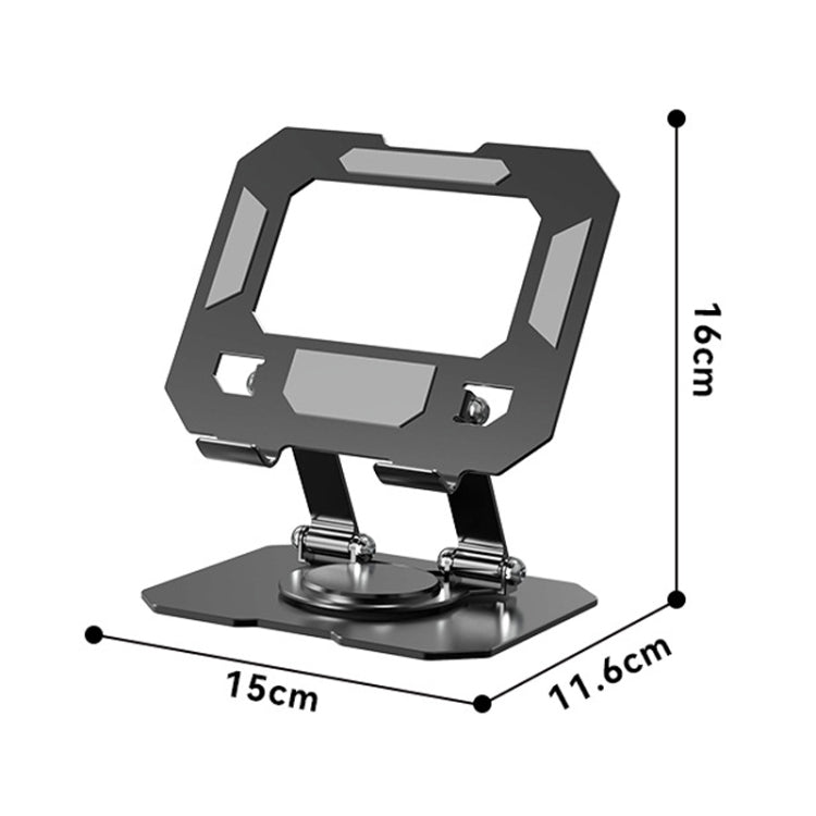 Metal Cooling Tablet Stand Rotatable Adjustable Base Support(Black) - Desktop Holder by PMC Jewellery | Online Shopping South Africa | PMC Jewellery | Buy Now Pay Later Mobicred