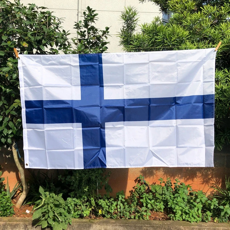 90 x 150cm Finnish Flag No. 4 Polyester Flag - Flags & Banners by PMC Jewellery | Online Shopping South Africa | PMC Jewellery