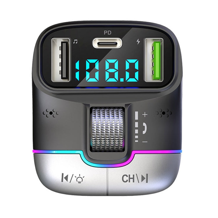 Car Bluetooth MP3 Player Fast Charging Charger(Black) - Car Charger by PMC TechLife | Online Shopping South Africa | PMC TechLife | Buy Now Pay Later Mobicred