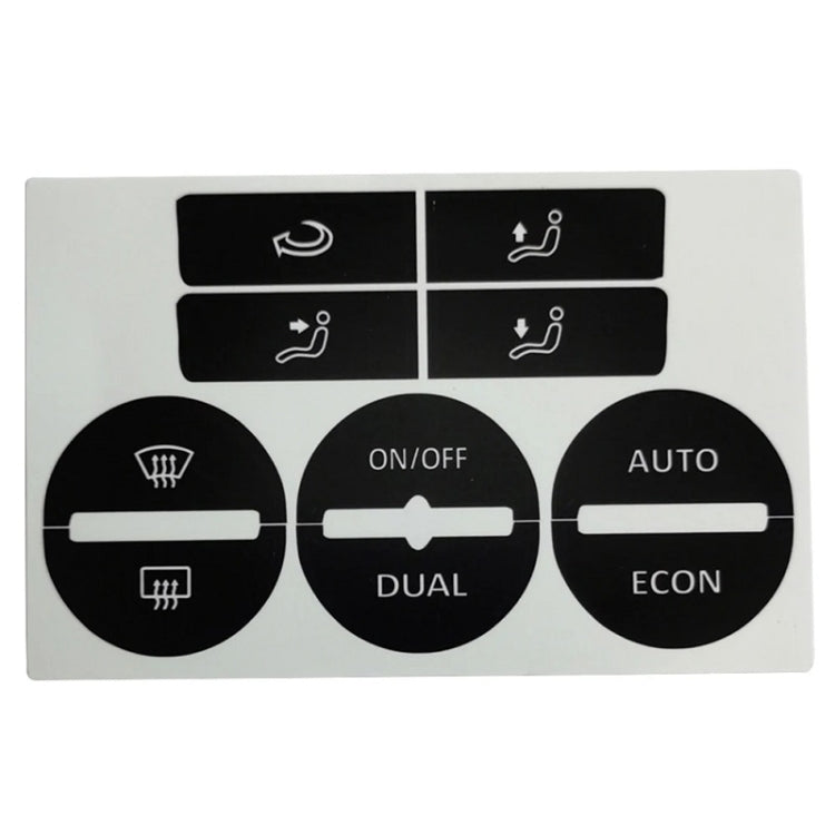 For Volkswagen GOLF MK5/Passat Air Conditioning Central Control Button Repair Patch - Decorative Sticker by PMC TechLife | Online Shopping South Africa | PMC TechLife