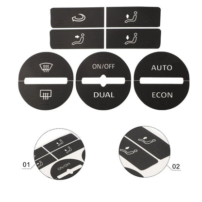 For Volkswagen GOLF MK5/Passat Air Conditioning Central Control Button Repair Patch - Decorative Sticker by PMC Jewellery | Online Shopping South Africa | PMC Jewellery