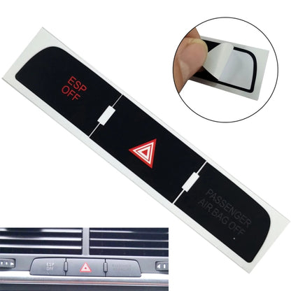 For Audi Q7 Emergency/Double Flash Button Repair Sticker - Decorative Sticker by PMC Jewellery | Online Shopping South Africa | PMC Jewellery | Buy Now Pay Later Mobicred