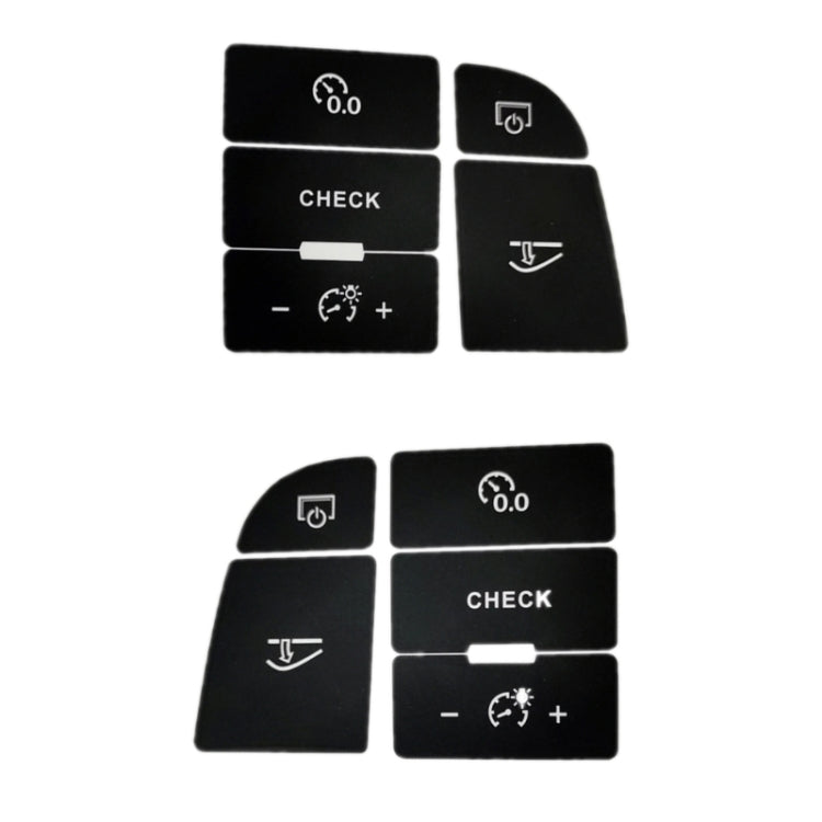 For Audi A6/A6L 2005-2011 Central Control Button Repair Sticker(For Left Driving) - Decorative Sticker by PMC Jewellery | Online Shopping South Africa | PMC Jewellery | Buy Now Pay Later Mobicred