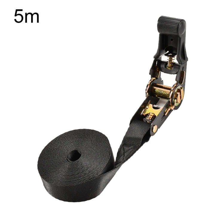 Motorcycle Ratchet Tensioner Cargo Bundling And Luggage Fixing Straps, Specification: Black 5m - Towing Bars by PMC TechLife | Online Shopping South Africa | PMC TechLife | Buy Now Pay Later Mobicred