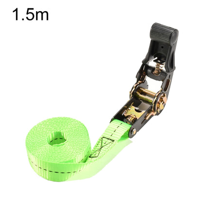 Motorcycle Ratchet Tensioner Cargo Bundling And Luggage Fixing Straps, Specification: Fluorescent Green 1.5m - Towing Bars by PMC Jewellery | Online Shopping South Africa | PMC Jewellery | Buy Now Pay Later Mobicred